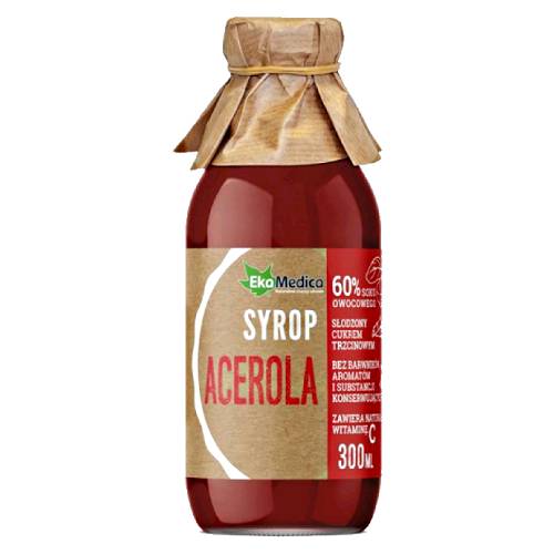 Acerola Syrup - Acerola Syrup is the juice from Acerola fruit cooked with sugar into a thick sweet red syrup.