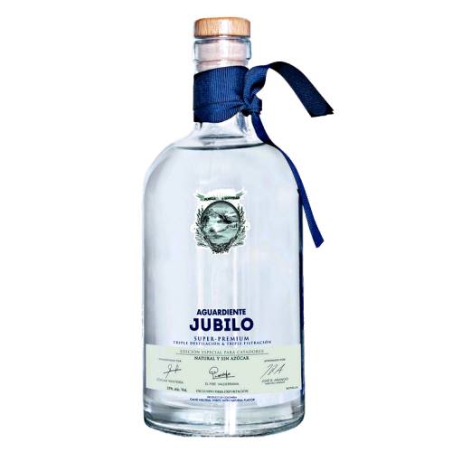 Aguardiente Jubilo - Jubilo aguardiente is triple distilled and filtered clear with light anise flavoured liqueur and made from sugar cane.