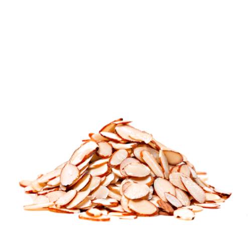 Sliced almond cut into long slices and can be toasted in a pan or baked.