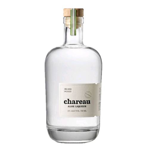 Aloe Vera Liqueur Chareau - Chareau Aloe Vera Liqueur and made with aloe vera cucumber eau de vie lemon peel muskmelon spearmint sugar and water.