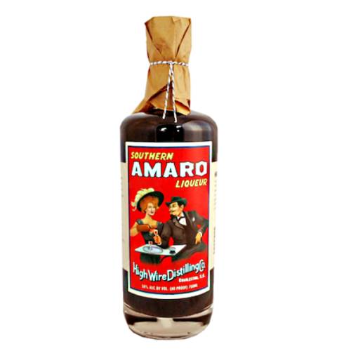 Amaro High Wire - High Wire Amaro is handcrafted from regionally grown and foraged ingredients such as Charleston black tea yaupon holly Dancy tangerine and mint.