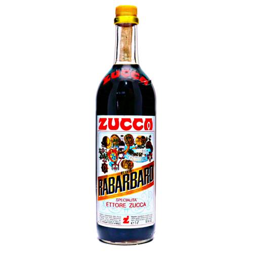 Zucca Elixir Rabarbaro Amaro is an Italian produced bitter with rhubarb infusion.