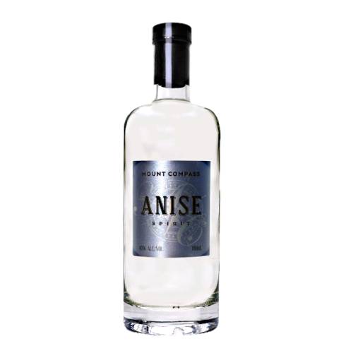 Anise Liqueur Mount Compass - Mount Compass anise liqueur is made from distilling aniseed and liquorice root with grain alcohol.