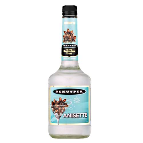 Anisette Liqueur DeKuyper - DeKuyper annisette or anisette liqueur made with aniseed and blended with fine neutral spirit.