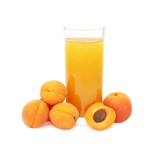 Apricot juice is using apricots made into a rich juice from crushed apricots.