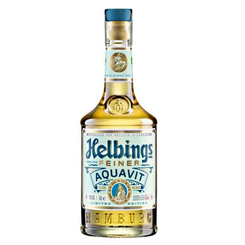 Aquavit Helbings - Helbings Aquavit is made by the Heinrich Helbing of Hamburg and matured in PX sherry seasoned casks and each numbered bottle indicates the cask number it was aged in.