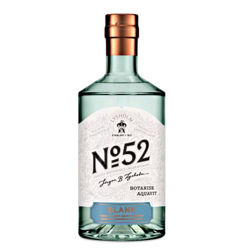 Lysholm No 52 aquavit is a norwegian aquavit made using 11 different botanicals including norwegian caraway star anise coriander bitter orange peels and ginger.