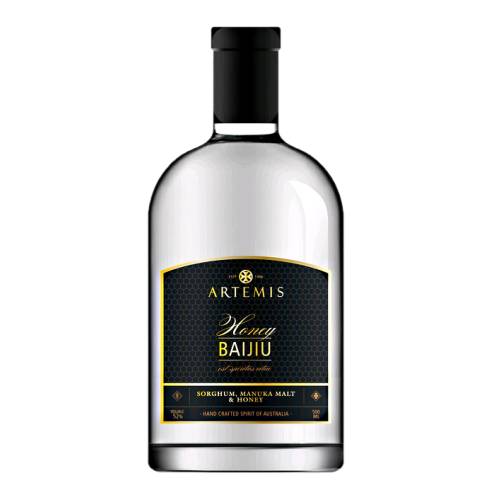 Artemis baijiu made from sorghum carefully mashed with manuka smoked malt and spring water.