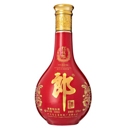 Langjiu 15 Years Baijiu is distilled from fermented sorghum and is a white clear liquor.