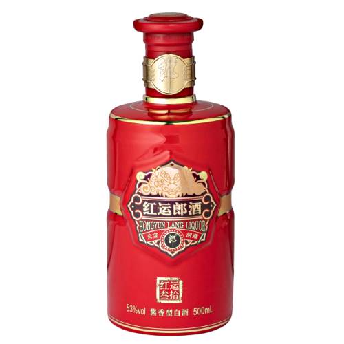 Langjiu 30 Years Baijiu is a high end sauce aroma baijiu and bottle shape was inspired by the dragon columns in ancient Chinese imperial palaces.