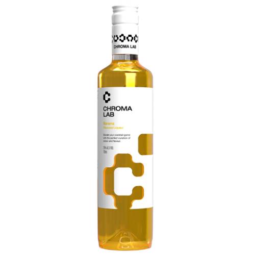 Chroma Lab Banana Liqueur has a fruity flavour with a sweet syrupy candied banana note whilst providing a smoothie like mouthfeel.