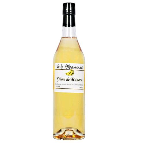 Banana Liqueur Massenez - Massenez Banana Liqueur with a light yellow color and flavour of bananas.
