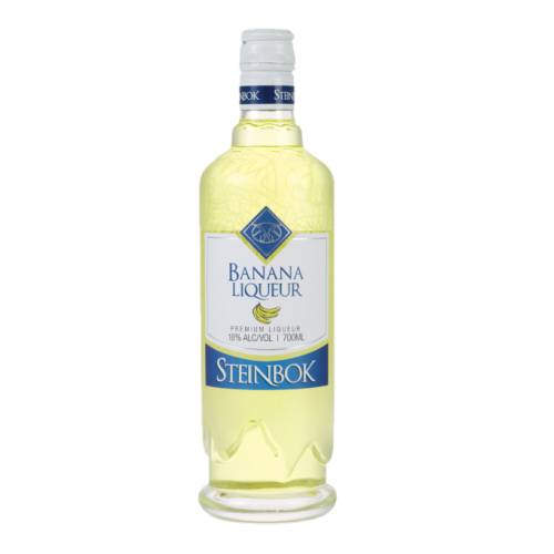 Banana Liqueur Steinbok - Steinbok Banana liqueur is a rich and full flavoured fruit explosion. Perfect addition to any tropical cocktail concoction to tempt the adventurous.