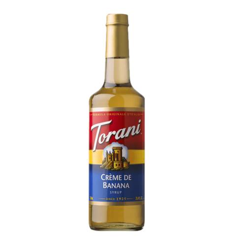 Banana Syrup Torani - Torani Banana syrup is bright yellow with a full sweet banana flavour.