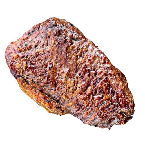 Top Round Beef Steak is a good cut from the rear of cattle and is best cooked golden brown.