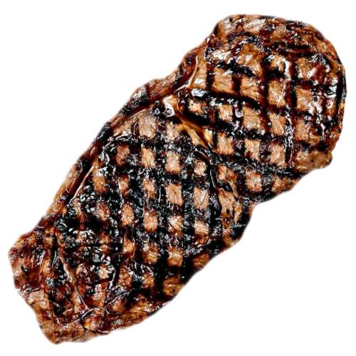 Sirloin Beef Steak is a tasty steak from the rear of cattle and is best cooked with salt on a smoky BBQ.