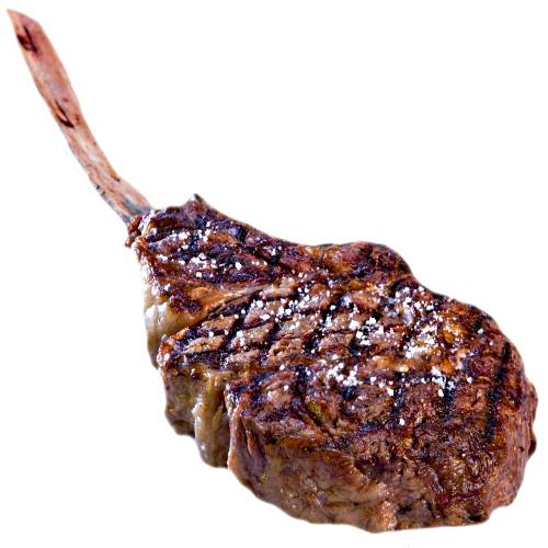 Beef Steak Tomahawk - Tomahawk Beef Steak takes it name from the rib bone attached to the meat as it looks like a Tomahawk axe or hatchet axe.