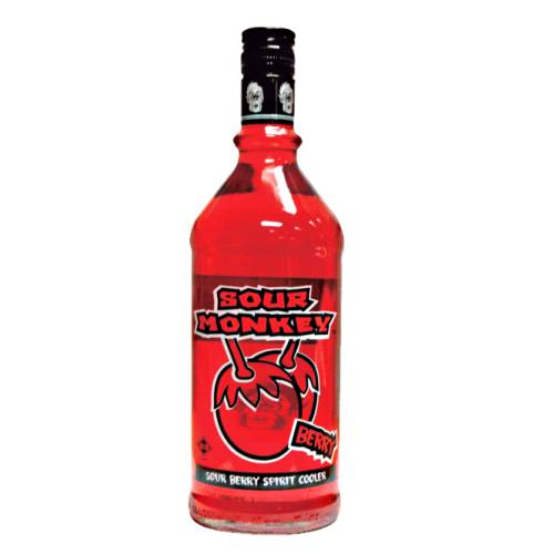 Berry Liqueur Sour Monkey - Sour Monkey Sour Berry Spirit Cooler is a sweet and sour berry lavoure liqueur.