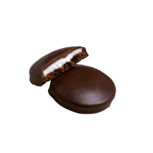 Mint Slice Biscuit made with a biscuit base layer of min flavour inside and coated in milk chocolate.
