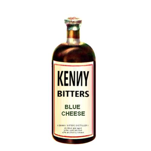 Bitters Blue Cheese Kenny - Blue Cheese Bitters is made with the bacteria such as brevibacterium linens then infused in a botanical alcohol at Kenny Distillery.