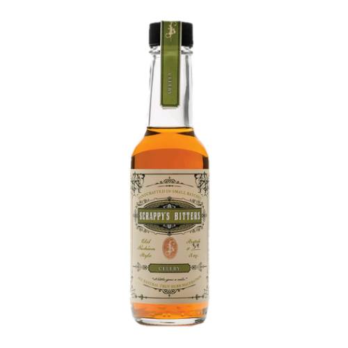 Scrappys Bitters Celery with a touch of celery seed accented with hints of citrus.