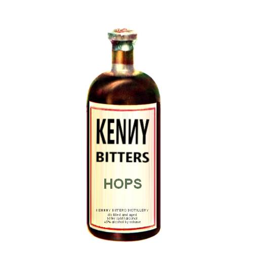 Bitters Hops Kenny - Hops Bitters Kenny is made by infusing hops flowers into a clear spirit and has a strong hops taste with bitter undertones.