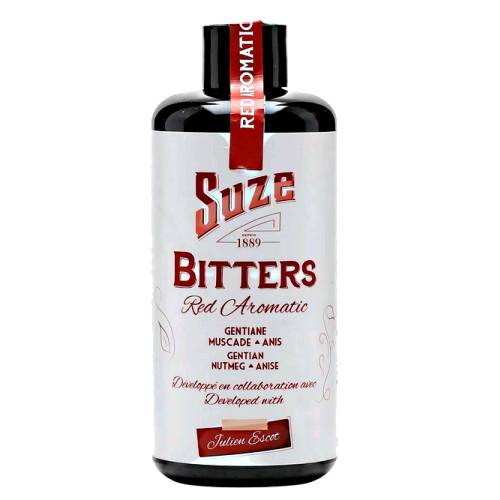 Bitters Suze Red - Suze red bitters is extreme aromatic complexity with gentian and nutmeg and aniseed.