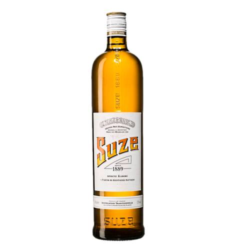 Bitters Suze - Suze is a brand of bitters flavoured with the roots of the plant gentian normally drunk as an aperitif.