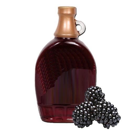 Blackberry juice mixed with sugar into a thick syrup.
