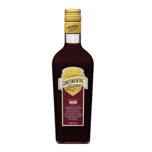 Continental Cassis Blackcurrant Liqueur also called Creme De Cassis.