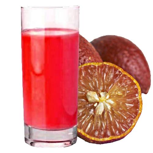Juice taken from a blood lime crushing segment membranes.
