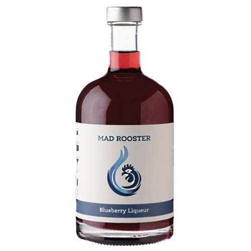 Mad Rooster Blueberry Liqueur made from premium fruit freshly picked off the bush and quickly juiced to retain all their natural goodness.