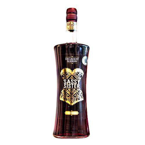 Blueberry Liqueur Sassy Sister - Sassy Sister Blueberry Liqueur made from organically grown blueberries.