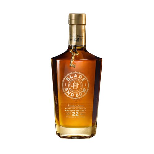 Blade and Bow kentucky straight bourbon whiskey uses a unique Solera System aging process to preserve some of the distillerys oldest whiskey stocks.