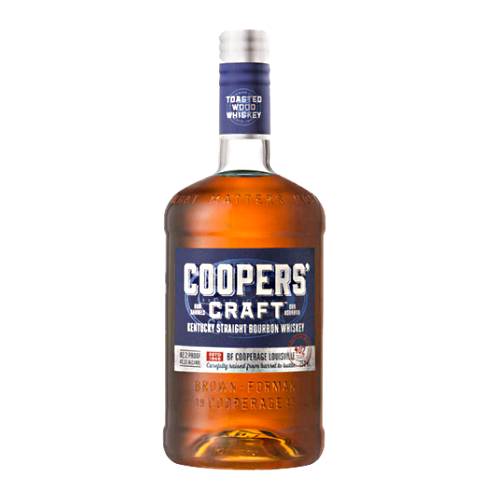Coopers Craft Bourbon is finished with a unique beech and birch charcoal finishing process for a smooth flavorful bourbon.