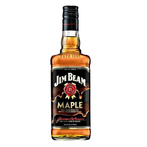 Bourbon Jim Beam Maple - Jim Beam maple bourbon is a whiskey liqueur and combine the spice from their bourbon with the rich sticky sweetness of maple.