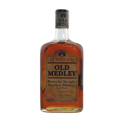 Bourbon Old Medley - After prohibition ended in 1933 5th Generation bourbon distiller Thomas Aquinas Medley began production of a new brand of bourbon called Old Medley.