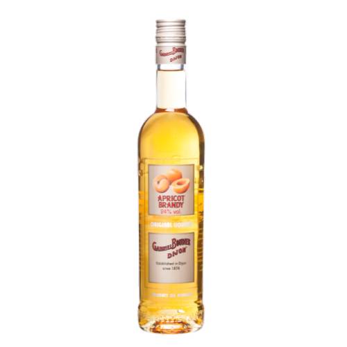 Gabriel Boudier Apricot Brandy which are carefully selected for their aromatic properties are macerated in brandy. The apricot flavoured spirit is then removed and a small dose of sugar added. The liqueur which results has a perfect taste of apricots.