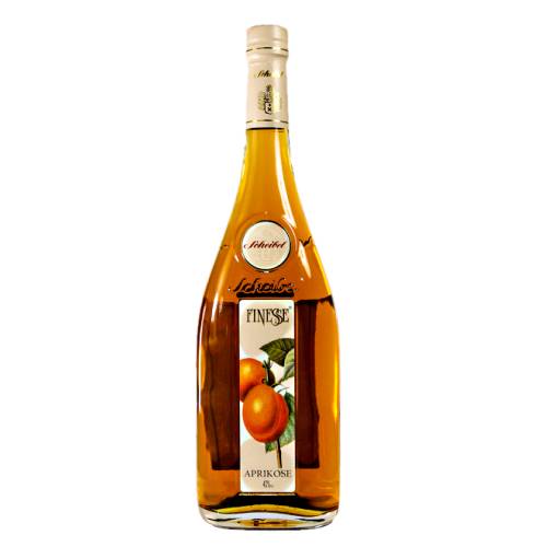 Scheibel apricot brandy is scents with oranges honey and chocolate vie with the fruity sweetness of lemon balm and moussige apricot with powerful strong expression.