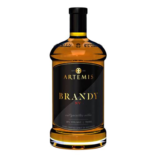 Artemis brandy is fermented and double distilled with pot still and aged in oak until golden colour with vinous aromas of premium grapes.