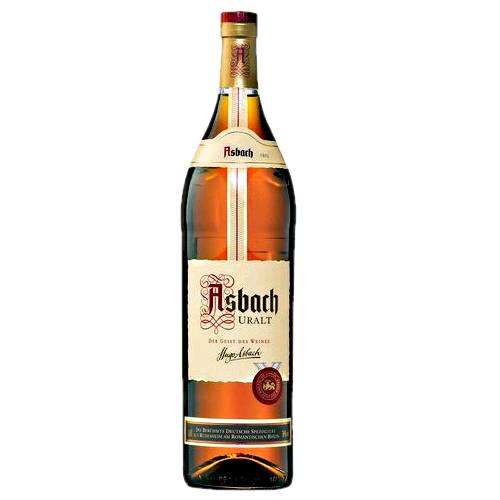 Asbach brandy produced by the company Asbach GmbH a subsidiary of Underberg AG which also makes other spirits and chocolate.