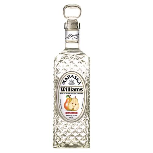 Distilled exclusively from Williams pear with exceptionally fresh noble taste and mild aroma falls among the best and most respected spirits.