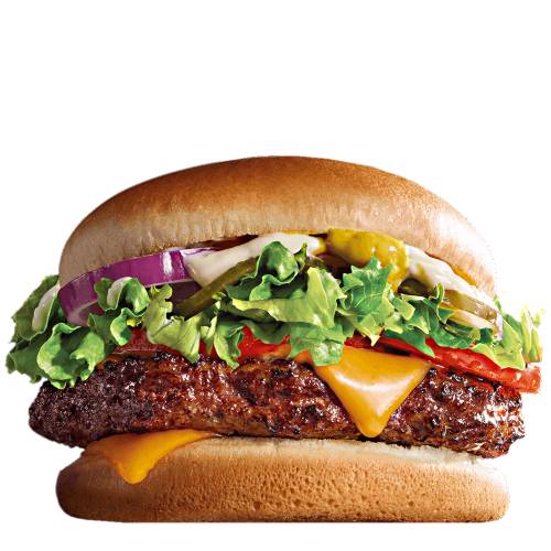 Burger Angus - Angus Burger made with angus beef paddy with cheese tomato onions and pickles with mustard and mayo.