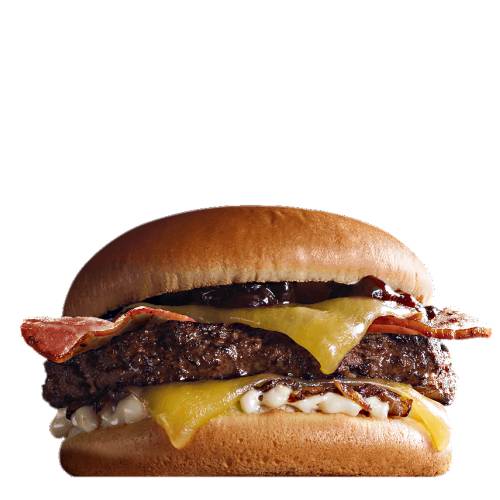 Burger BBQ Bacon - BBQ Bacon Burger with grilled thicker juicier beef and crispy bacon chesse and BBQ sauce.