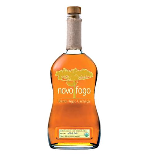 Cachaca Gold Novo Fogo - Novo Fogo gold cachaca ages the fresh flavors from the original unaged spirit in repurposed oak barrels.