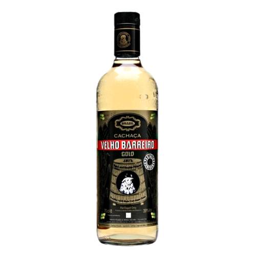 Cachaca Gold Velho Barreiro - Velho Barreiro gold cachaca is double distilled and delicately flavouerd.