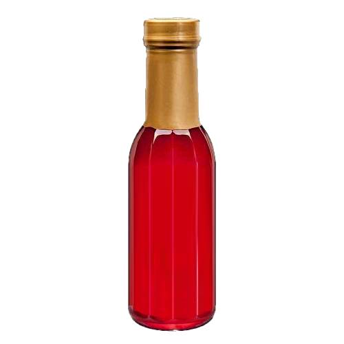 Cactus syrup is magenta colored syrup made from cactus juice.