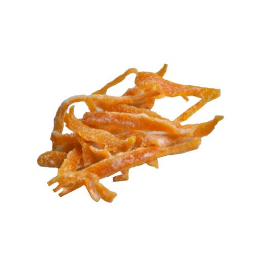 Candied Orange - Candied orange dried and infused with sugar also called crystallized orange or glace orange.