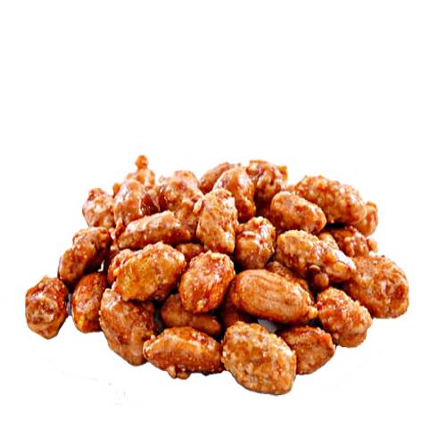 Candied peanuts are cleaned then toasted whole peanuts coated with caramel sugar.