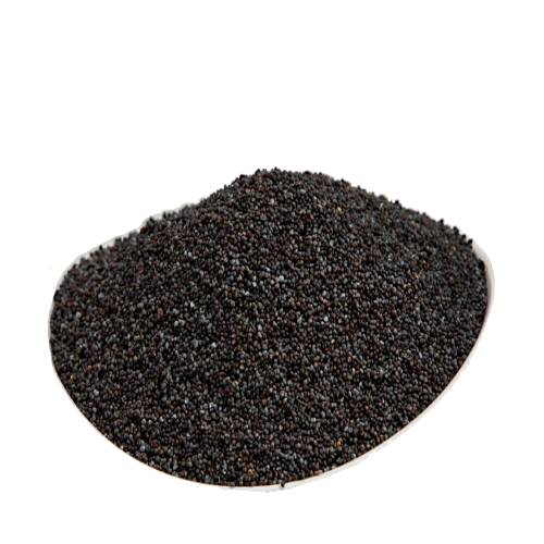 Candied poppy seed are first dried and toasted then spun in a sugar syrup and all dried with a light coating of candy.